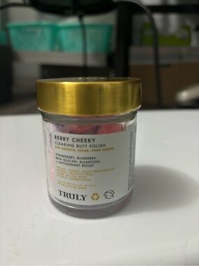 TRULY Berry Cheeky Butt Polish - Pink with Gold Lid